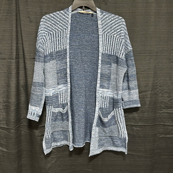 Soft Surroundings Sweaters - Soft Surroundings Blue Waterfall Open Front Cardigain Duster Size M / Box‎ 12-14
